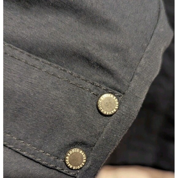 Vintage Eddie Bauer Women's Large Navy Blue Full Zip Nylon Rain Jacket Coat - Picture 4 of 10